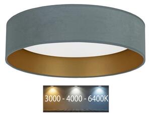 Plafonieră LED Brilagi VELVET LED/24W/230V 3000/4000/6400K verde-mentă/auriu