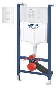Set cadru încastrat Grohe Solido 38971000, buton de spălare Grohe Skate 38732SH0