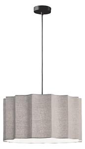 Pendul pe cablu WAVY 1xE27/14W/230V gri
