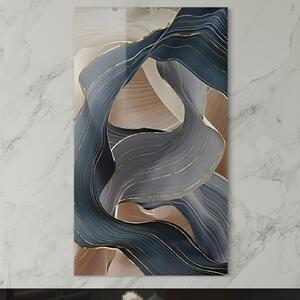 Tablou Canvas Premium LuxCanva® B1106, Pierdut In Pastel , Living, Abstract, Valuri, Culori Pastelate, Furtuna, Dormitor, Culori Vibrante