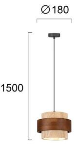 Lustră suspendată pe cablu SUSAN 1xGX53/15W/230V maro/bej