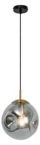 Pendul cu cablu OSCAR 1xE27/40W/230V negru fumuriu