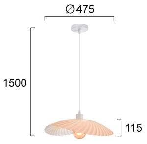 Lustră pe cablu DANCE 1xE27/40W/230V roz