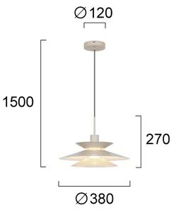 Lampă suspendată pe cablu STEVI 1xE27/40W/230V bej