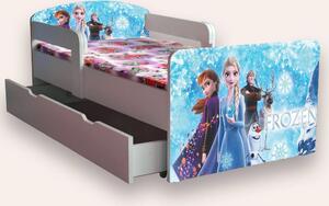 Pat copii Frozen Together cu manere Mic 2-8 ani Cu sertar Fara saltea