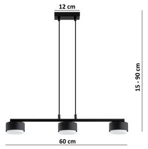 Brilagi - Lustru LED RGB dimabil pe cablu MONO 3xGX53/14W/230V Wi-Fi Tuya negru