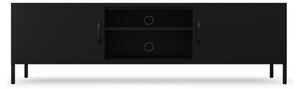 Comodă TV metalică Rosaria XL neagră (170 cm)