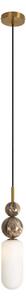MAXLIGHT P0642 - Lampă suspendată pe cablu NOVA 1xG9/12W/230V, diam. 12 cm, auriu