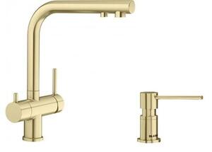 Set baterie bucătărie Blanco Fontas II 526692, dozator de lichid Blanco Lato 526699