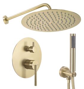 Rea Argon set de baie ascuns cu duș de ploaie auriu REA-P7810