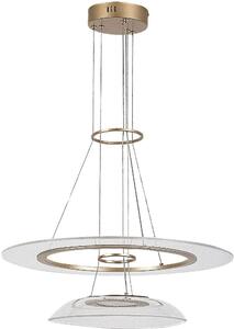 Rabalux Zofrael lampă suspendată 2x36 W auriu 72412