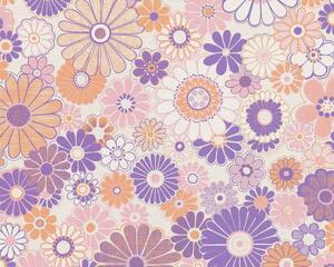 Tapet vlies pentru perete retro chic 39535-1
