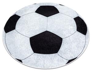 JUNIOR 51553.802 cerc covor lavabil Fotbal pentru copii anti-alunecare negru / alb - SECUNDAR-COTATI PRODUSUL