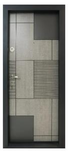 Usa metalica de apartament cu izolatie si vizor Novo Doors First Class NDS17, Deschidere Stanga Dreapta, Dimensiune 200X88 cm, Tabla 1.2 mm, Kit complet, Gri antracit (Sens deschidere: Dreapta)