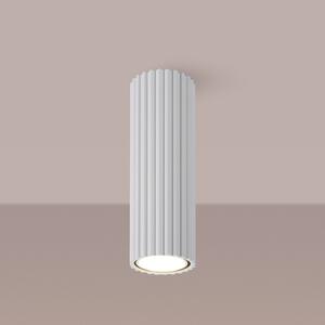 SOLLUX LIGHTING Plafonieră Carbon, alb, înălțime 20 cm, aluminiu, reglabil, Alb, Camera de zi / sufragerie, Aluminiu, Modern