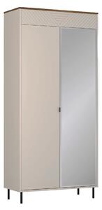 Dulap in doua usi EVO, casmir/stejar, PAL laminat, 90x40x194 cm