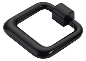 Buton mobila BONDY 49x46 mm, negru mat