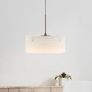 Paul Neuhaus Lampă suspendată LED MARIKA, bej/alb, Ø 20 cm, sticlă, dimabilă, reglabil, Bej, Camera de zi / sufragerie, Sticlă, Modern