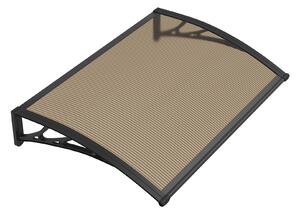 Copertină PREMIUM 40x60 cm, placă 6 mm dintr-o bucată – Negru/Bronz