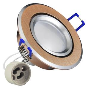 Corp de iluminat LED încastrat SUN OLAL 1xGU10/3,5W/230V 3000K d. 8,4 cm auriu