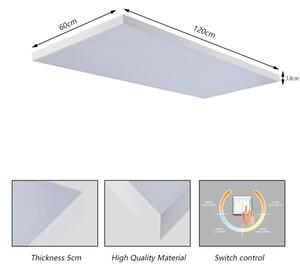 Brilagi - Plafonieră LED pentru baie FRAME LED/96W/230V 120x60 cm IP44 albă