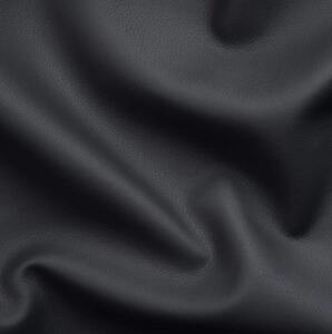 Coltar living piele ecologica neagra - Soft 6 Luton, 275X225X71/85 CM