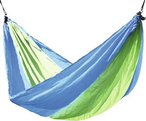 Hamac textil Cattara 273x137 cm verde/albastru