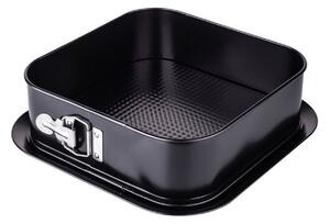 Forma tort 24x24x6cm, baza detasabila, invelis non-stick, negru, SNB