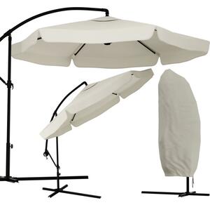 Umbrela de soare pliabila de gradina bej, LEVI 300 cm + ambalare gratuită