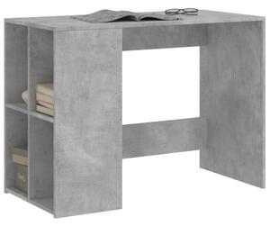 Birou, gri beton, 102x50x75 cm, lemn compozit