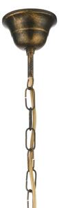 ONLI - Lustră suspendată pe lanț MILVIA, 5 x E14, 6W, 230V, bronz