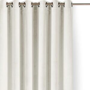 Draperie crem dimout (semi-opacă) din catifea 140x270 cm Velto – Filumi
