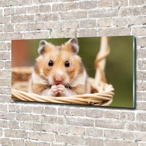 Imagine de sticlă Hamster în coș