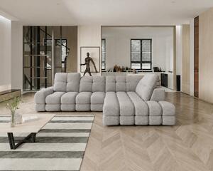 Coltar extensibil TOLLO L, sezlong dreapta, stofa clasica gri - Austin