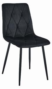 Scaun Bucatarie/Dining Fido Catifea Neagra