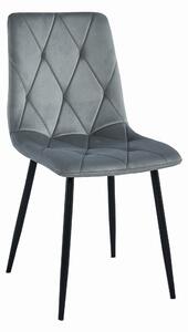 Scaun Bucatarie/Dining Fido Catifea Gri