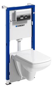 Geberit Duofix set cadru și vas wc, capac+ buton de spălare 118.342.21.2