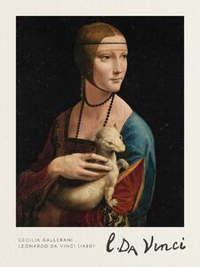 Artă imprimată Cecilia Gallerani (The Lady with an Ermine) - Leonardo Da Vinci, (30 x 40 cm)