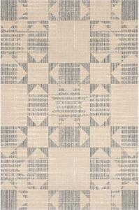 Covor bej din lână 133x190 cm Frotage beige – Agnella