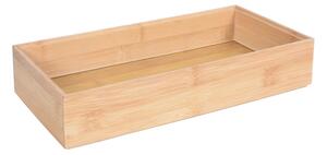 BISK Erga Laos, recipient din bambus pentru cosmetice 30x15x6cm, maro natural, ERG-08128