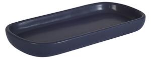 BISK Erga Nero, tavă ceramică în picioare 25,7x11,5 cm, albastru mat, ERG-08363
