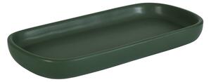 BISK Erga Nero, tavă ceramică în picioare 25,7x11,5 cm, verde mat, ERG-08364