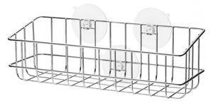 BISK Erga Niagara, cos pentru accesorii baie pentru ventuze 24x8x7,5 cm, crom, ERG-04834