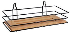 BISK Erga Plain, cos din sarma pentru cosmetice 230x103x129 mm, negru mat-maro, ERG-08051