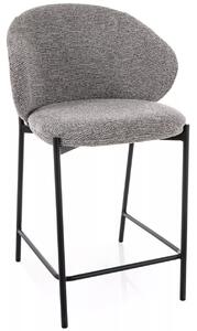Scaun de bar KIOTO, negru/gri