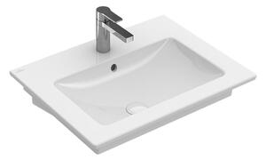 Lavoar baie suspendat alb lucios 60 cm, dreptunghiular, Villeroy Boch Venticello