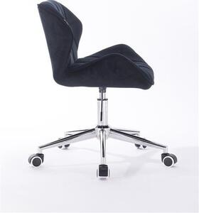 HR111K Scaun Catifea Negru Velur
