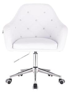 HC830K Scaun Alb de Piele
