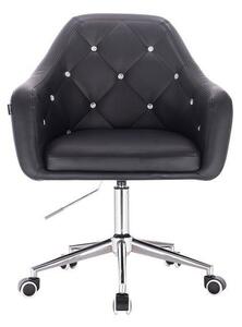 HC830K Scaun Negru de Piele