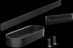 Set accesorii cabina de dus culoare negru mat Hansgrohe WallStoris 27967670 Negru mat